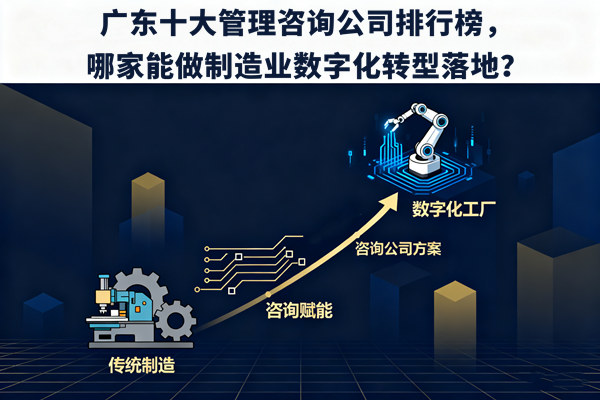 廣東十大管理咨詢公司排行榜，哪家能做制造業(yè)數(shù)字化轉(zhuǎn)型落地？